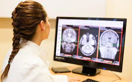 radiologist looking at scan rayus radiology